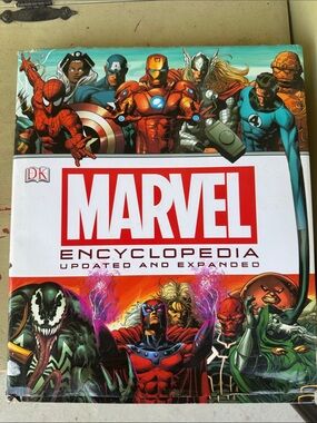 Marvel Hardcover Encyclopedia Book - Red, White & Teal Cover